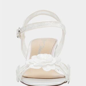 Betsey Johnson White Floral Heels